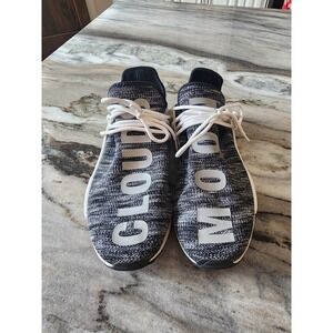 Size 12.5 Adidas Pharral x NMD Human Race Trail Oreo Sneakers Moon Clouds